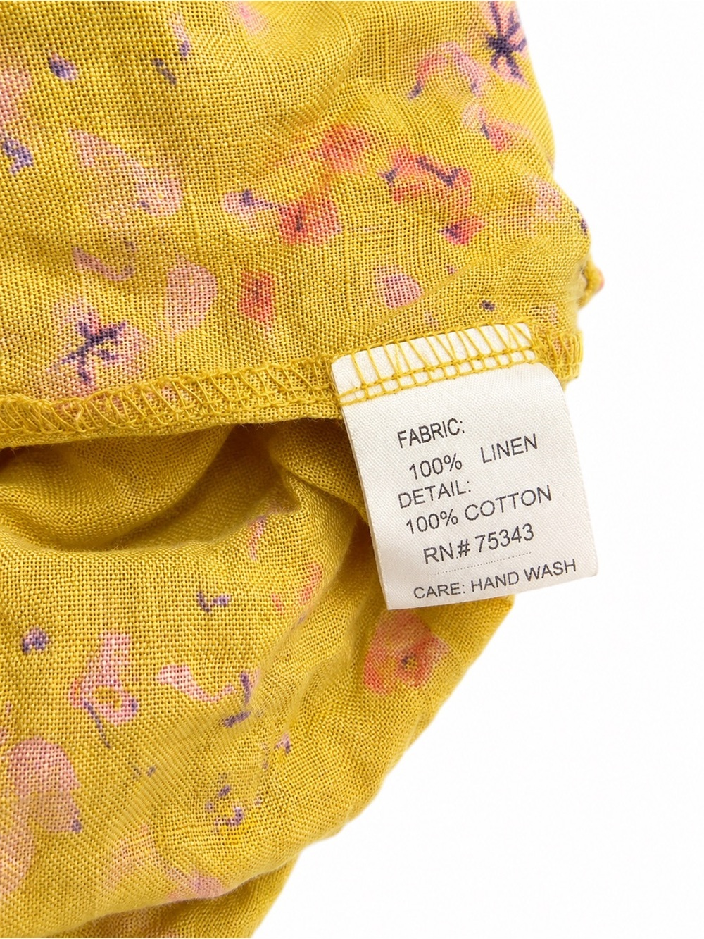 Mustard Floral Halter Tie Midi Dress - Picture 3 of 3